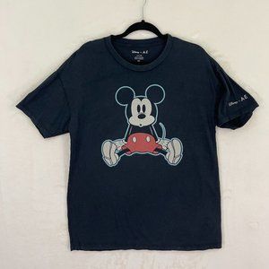 Disney x American Eagle Black Mickey Mouse Graphic Tee Men's Size Small